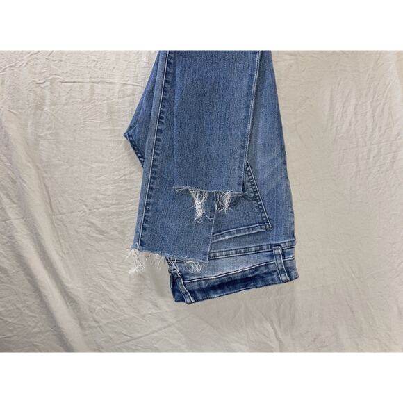 Volcom 'Super Stoned Skinny' Raw Cuff Stretch Denim Skate Jeans. Women's 9. GUC! - Picture 3 of 9